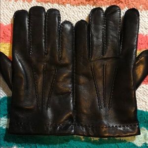 Lambskin cashmere lined gloves